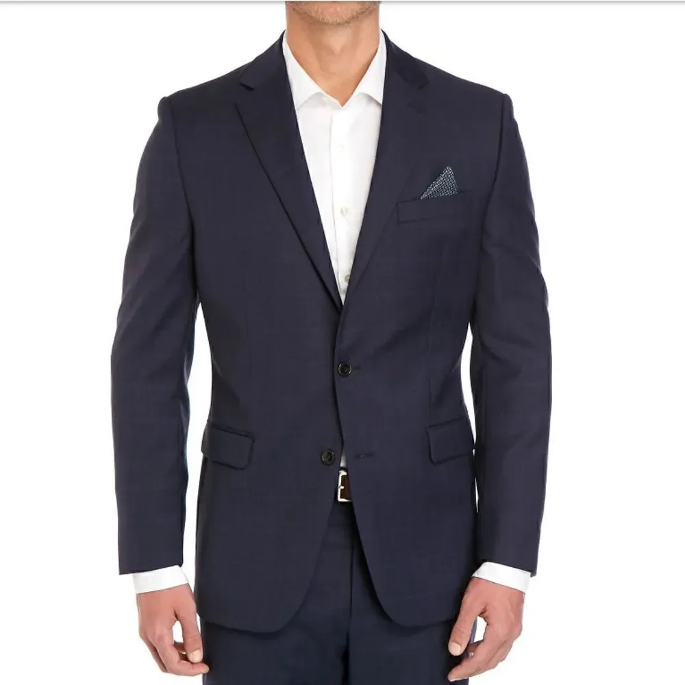 Lauren Ralph Lauren Mens 100% Wool Lanie Gray Blazer Jacket Sport Suit Coat 42 S